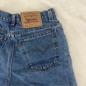 levi denim shorts